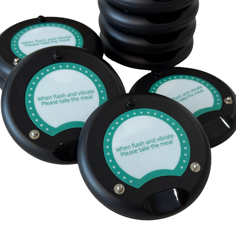 เครื่องเรียกคิวไร้สาย EASYPRINT QS-200 จำนวน 20 เพจเจอร์ สีดำ